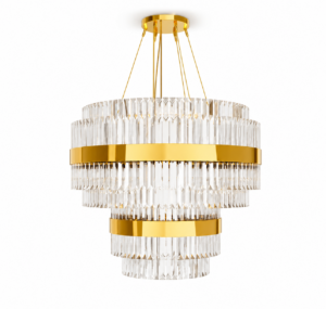 Libertine Crystal Brass Chandelier