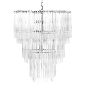 Heston Nickel Crystal Chandelier