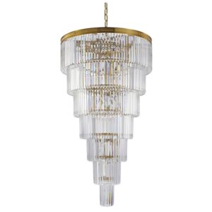 Monaco Crystal Brass Large Chandelier