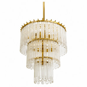Limelight Brass Glass Chandelier