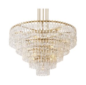 Phantom Crystal Brass Large Chandelier