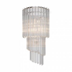 Provocateur Crystal Nickel Wall Light
