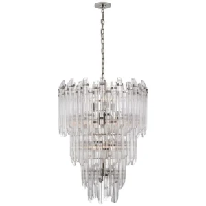 Jagger Crystal Nickel Large Chandelier