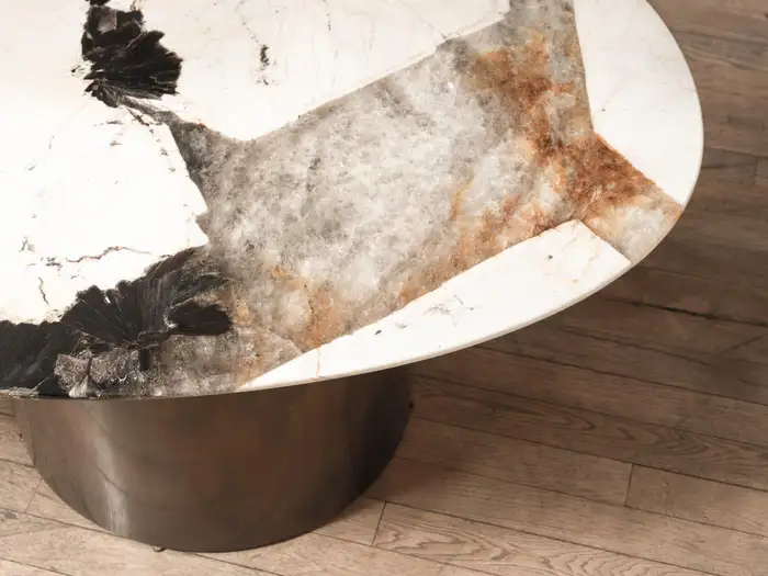 Patagonia Viola Marble Brass Coffee Table - Image 4