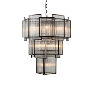 Glamour Crystal Black Chandelier