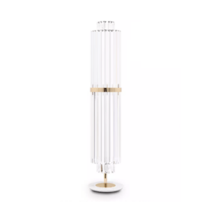 Libertine Brass Crystal Tier Floor Lamp