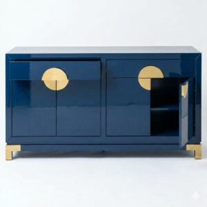 Orient Blue Lacquer Gold Buffet