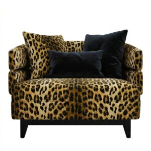 Cavalli Leopard Velvet Sofa