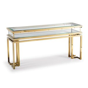 Halston Gold Display Console Table