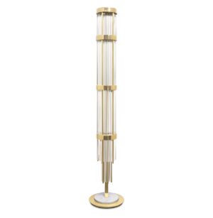 Sirocco Gold Crystal Floor Lamp