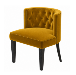 Savoy Mustard Velvet Dining Chair
