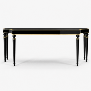 Orient Black Lacquer Gold Console