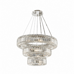 Gatsby Crystal Nickel Chandelier