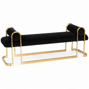 Vanguard Black Velvet Gold Bench