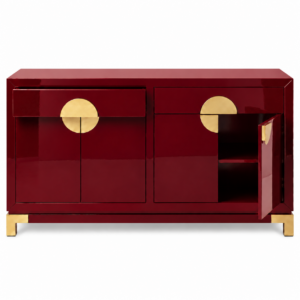 Orient Rouge Lacquer Gold Buffet