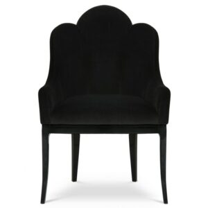 Alaia Black Velvet Dining Chair
