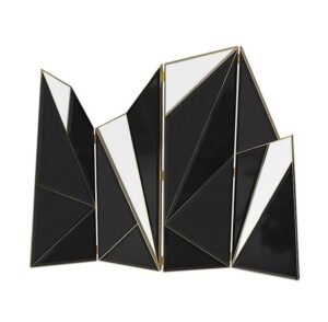 Contemporary geometric patterned room divider
