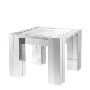 Milano Nickel Chrome Sidetable 65cm