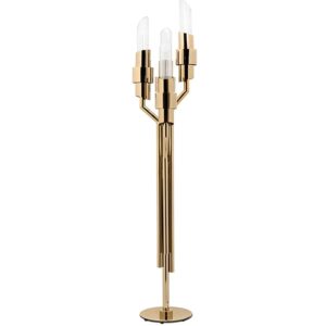 Osiris Brass Crystal Floor Lamp