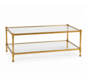 Huntington Brass Glass Coffee Table