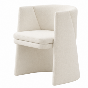 Nolan Cream Linen Dining Chair