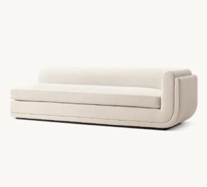 Pierson Cream Linen Left Chaise Sofa 244cm