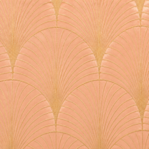 Parloude Peach Gold Velvet Jacquard