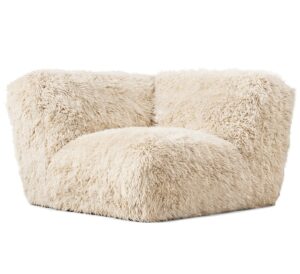Serene Beige Sheepskin Modular Corner Sofa