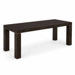 Primavera Dark Ebony Brass Dining Table