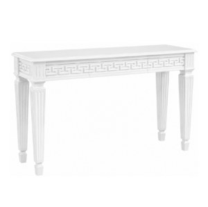 Meander White Lacquer Console