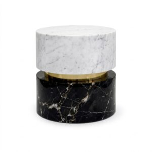 Waldorf Marble Walnut Side Table