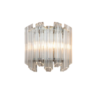 Luxor Crystal Nickel Wall Light