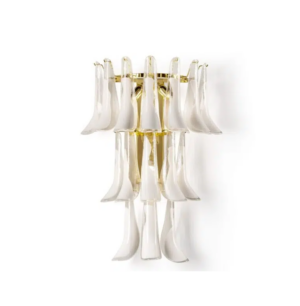 Demilune Glass Gold Wall Light