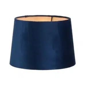 Regency Velvet Drum Lamp Shade Small Navy