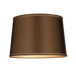 Imperial Brown Satin Gold Lamp Shade