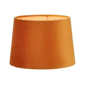 Regency Velvet Drum Lamp Shade Small Orange