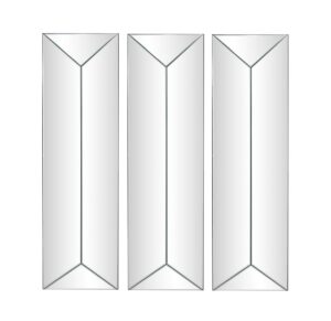 Pyramid Geometric Rectangle Mirror Set