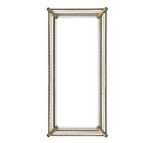 Cabarita Glass Antique Brass Large Mirror 200cm