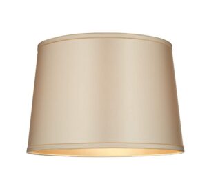Imperial Beige Satin Gold Lamp Shade
