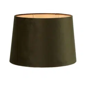 Regency Velvet Drum Lamp Shade Large Olive