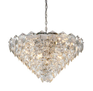 Trapani Crystal Nickel Chandelier