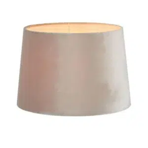 Regency Velvet Drum Lamp Shade Large Mist Grey