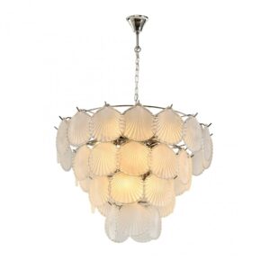 Venus Frosted Glass Nickel Chandelier
