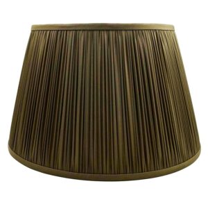 Roche Brown Silk Brass Lamp Shade