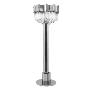 Waterford Nickel Crystal Floor Lamp