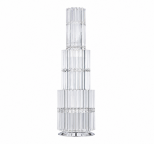Murano Crystal Nickel Table Lamp