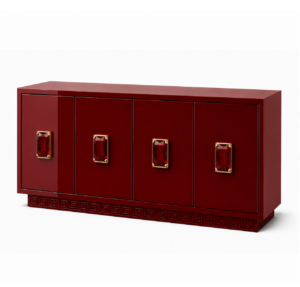 Eros Rouge Lacquer Crystal Buffet