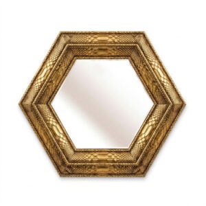 Malarga Antique Brass Python Mirror