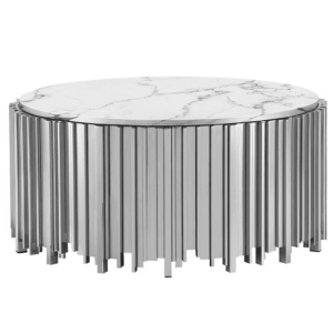 Fornetti White Marble Coffee table 100cm