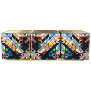 Pixel Brass Multicolour Buffet